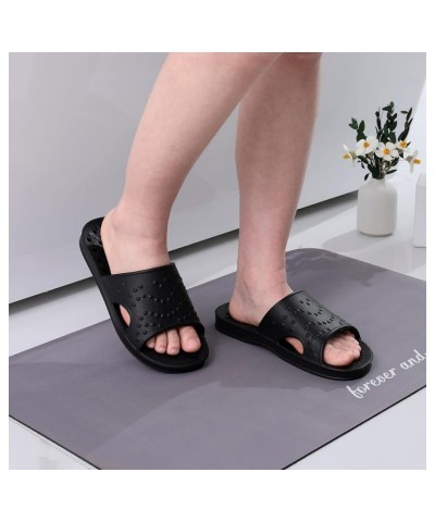 Shower Shoes for Women with Arch Support Quick Drying Pool Slides Lightweight Beach Sandals with Drain Holes Black $10.91 San...