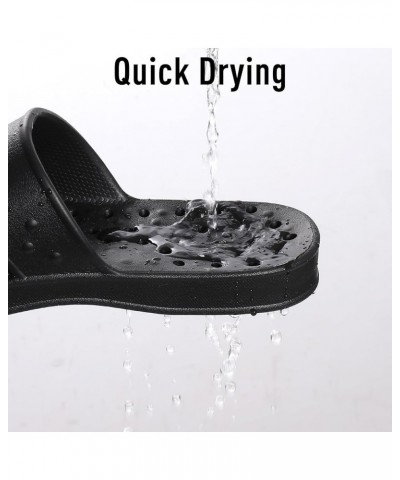 Shower Shoes for Women with Arch Support Quick Drying Pool Slides Lightweight Beach Sandals with Drain Holes Black $10.91 San...