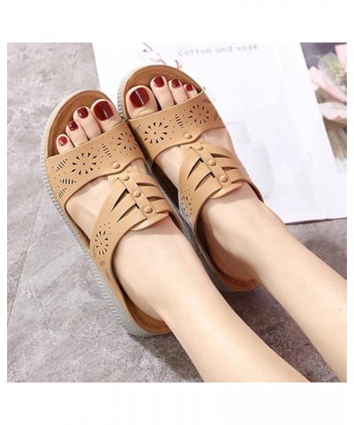 Orthopedic Slippers for Women Wide Width Cute Comfy Sandals for Women Walking Women's Walking Shoes Wide Leather Sandals for ...