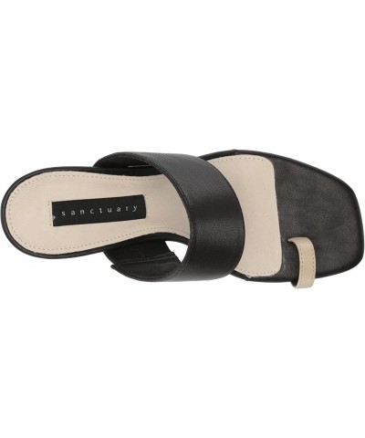 Women's Bold Heeled Sandal Black $24.42 Sandals