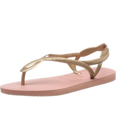 Women's Slim Flip Flop Sandals Gold(rose Nude) $14.95 Sandals