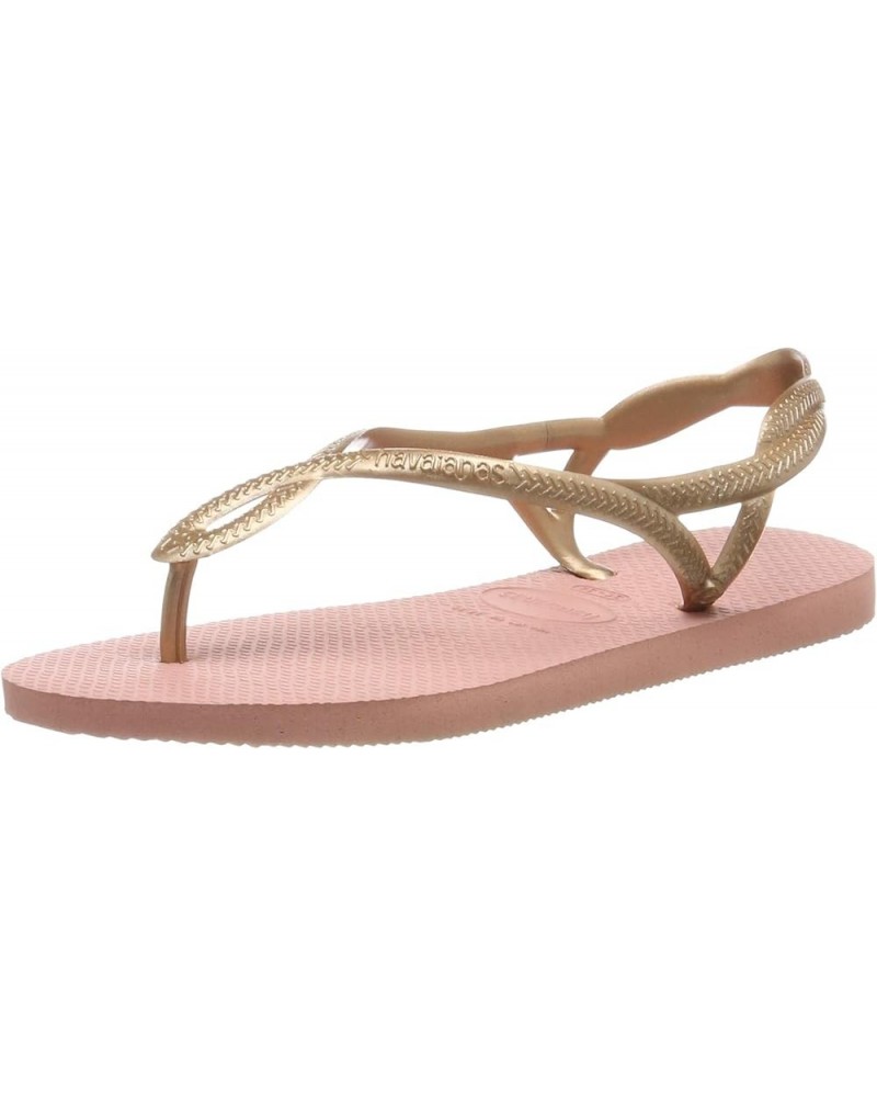 Women's Slim Flip Flop Sandals Gold(rose Nude) $14.95 Sandals