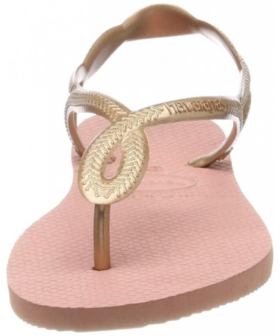 Women's Slim Flip Flop Sandals Gold(rose Nude) $14.95 Sandals