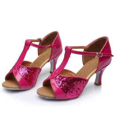 Criss Cross Buckle Heel Sandals for Women Dressy Summer Peep toe Kitten Heel Summer Sandals for Women 2022 Hot Pink $11.88 Sa...