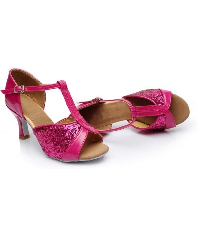 Criss Cross Buckle Heel Sandals for Women Dressy Summer Peep toe Kitten Heel Summer Sandals for Women 2022 Hot Pink $11.88 Sa...