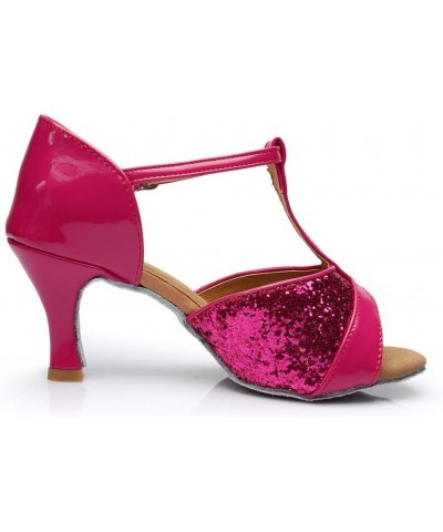 Criss Cross Buckle Heel Sandals for Women Dressy Summer Peep toe Kitten Heel Summer Sandals for Women 2022 Hot Pink $11.88 Sa...