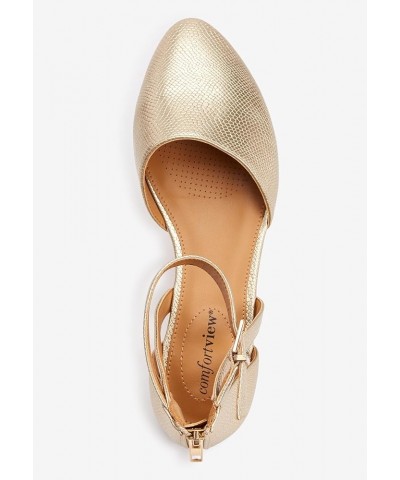 Women's Wide Width The Paris Flat White $21.41 Flats