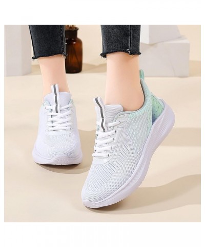 fashion sneakers for women breathable sneakers wide width sneakers for women Walking Trainers Workout Golf Shoes Z 05-green $...