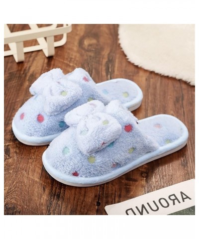 Womens Memory Foam House Slippers Cute Big Butterfly Fluffy Bedroom Slippers Comfy Polka Dot Warm Non Slip indoor Outdoor Cou...