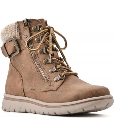 Women's Hearty Boot Tan/Fabric/Sweater $28.14 Boots