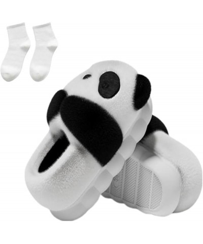 Panda Fuzzy Foam Slippers, Kawaii Panda Fluffy Slippers, Adults and Kids Winter Nonslip Comfy Cloud Panda Slippers Panda (Wra...