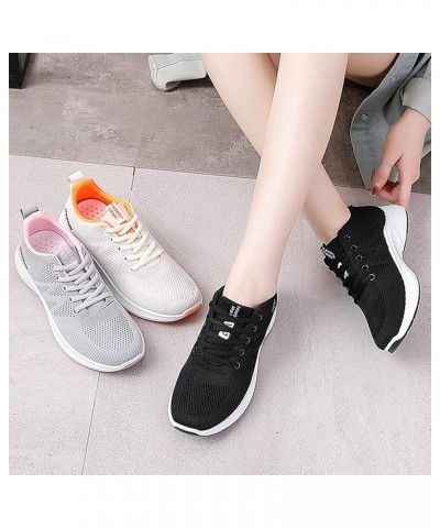 Summer Comfortable Lightweight Walking Shoes Single Mesh Breathable Shoes Slip Sports Shoes Womens Sneaker Wedge Size 11 Blac...