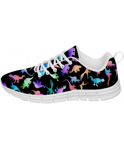 Dinosaur Shoes Mens Womens Running Shoes Tennis Walking Sneakers Colorful Watercolor Cute Dino T-rex Pattern Shoes Gifts for ...