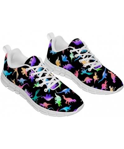 Dinosaur Shoes Mens Womens Running Shoes Tennis Walking Sneakers Colorful Watercolor Cute Dino T-rex Pattern Shoes Gifts for ...