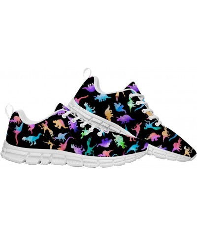 Dinosaur Shoes Mens Womens Running Shoes Tennis Walking Sneakers Colorful Watercolor Cute Dino T-rex Pattern Shoes Gifts for ...