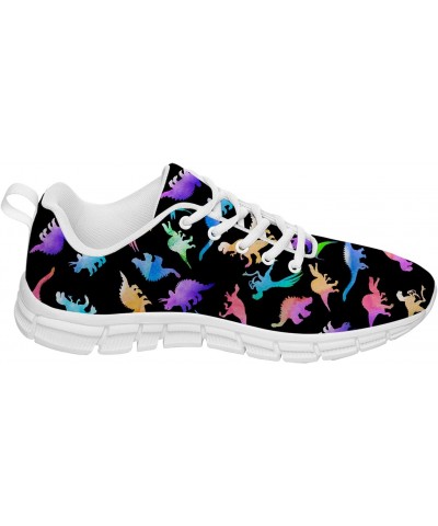 Dinosaur Shoes Mens Womens Running Shoes Tennis Walking Sneakers Colorful Watercolor Cute Dino T-rex Pattern Shoes Gifts for ...