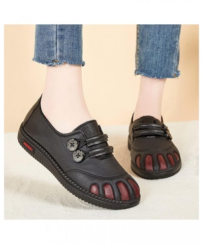 womens Textile Ballet Flats Espadrille Ballet Flats for Women Low Top Sneakers for Women brown tennis shoes Z 12-black $16.79...